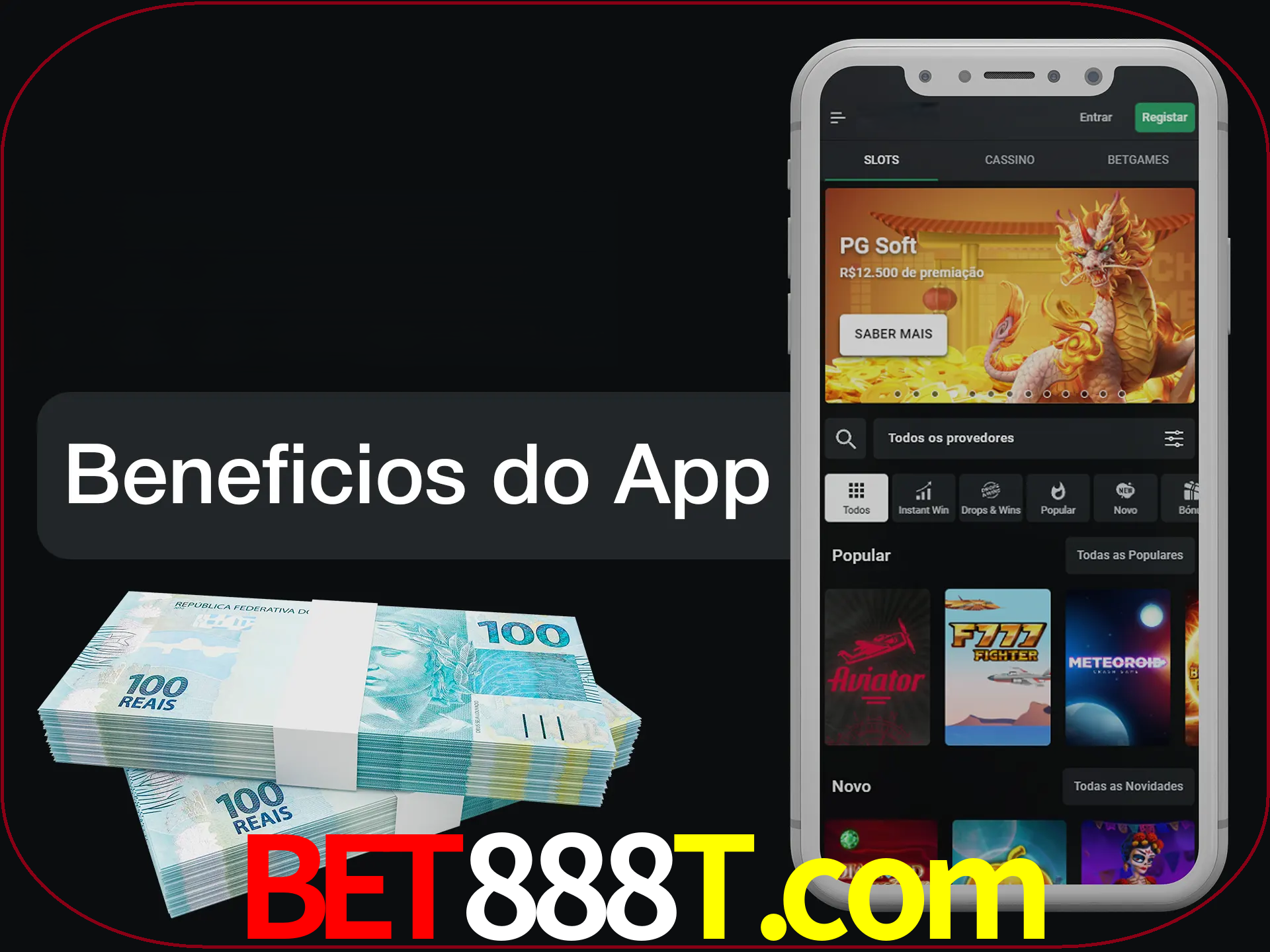 Obtenha todos os benefícios usando o aplicativo.