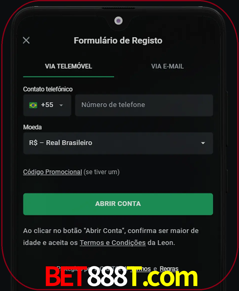 Abra o aplicativo e inicie o processo de registro.