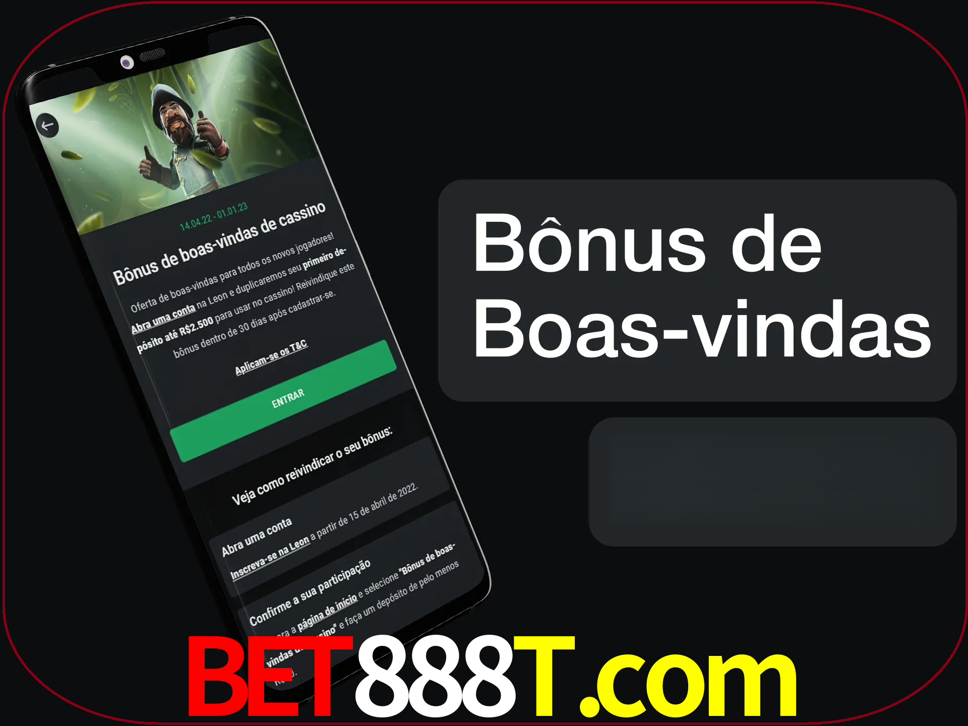 Não se esqueça de usar o bônus de boas-vindas.