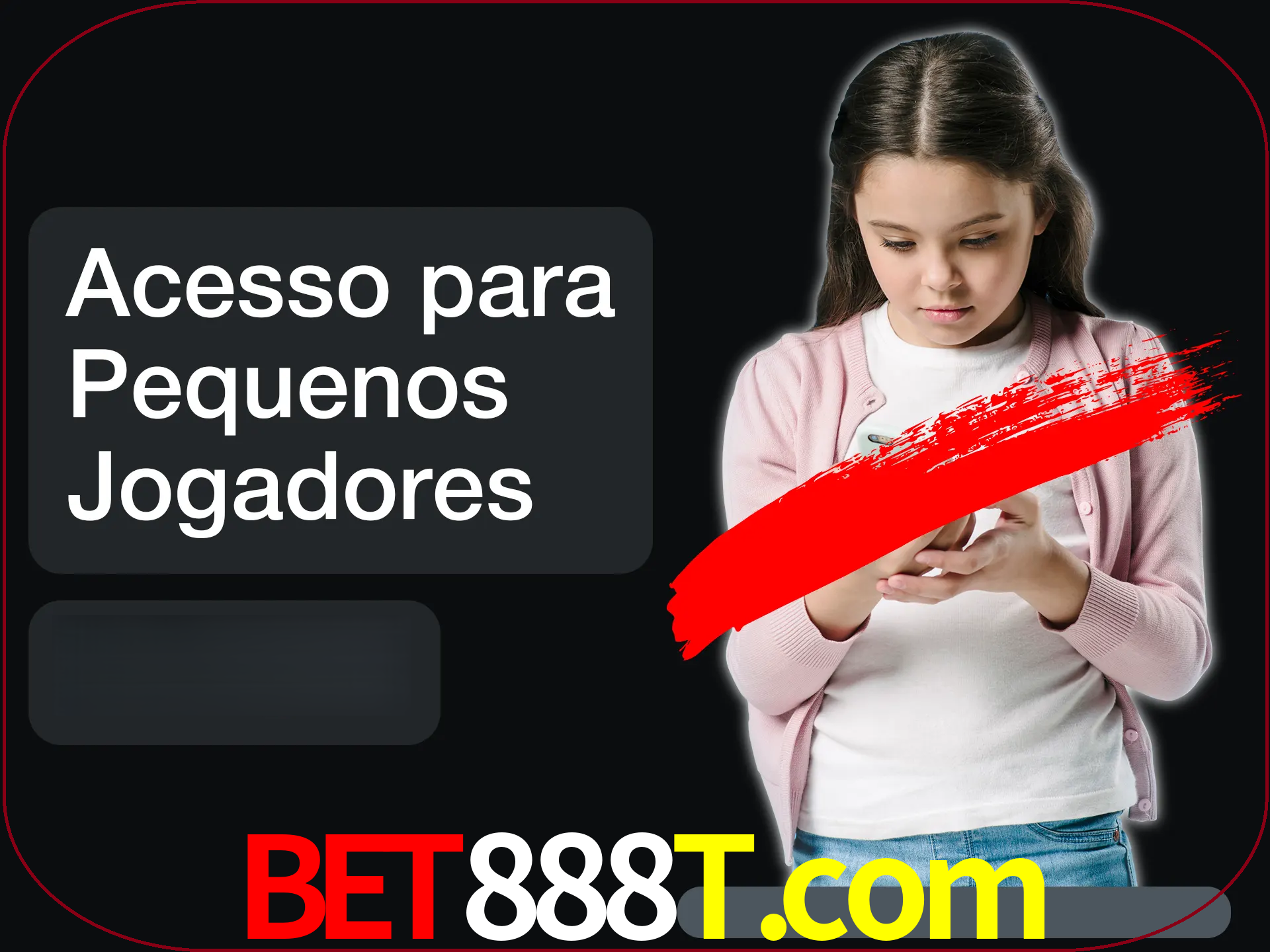 As crianças não podem jogar jogos de cassino.